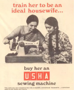 USHA Sewing Machine Newspaper Ad